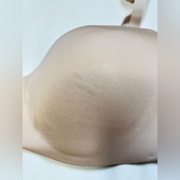 Maidenform BRA 38D Beige Women's Wireless SE0015 Strapless Side Boning 5473 Y - Picture 3 of 12